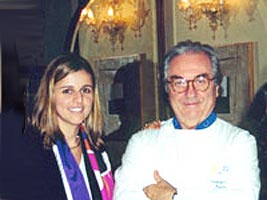 Adelaide Engler and Italian Chef Gualtiero Marchesi (Italy)